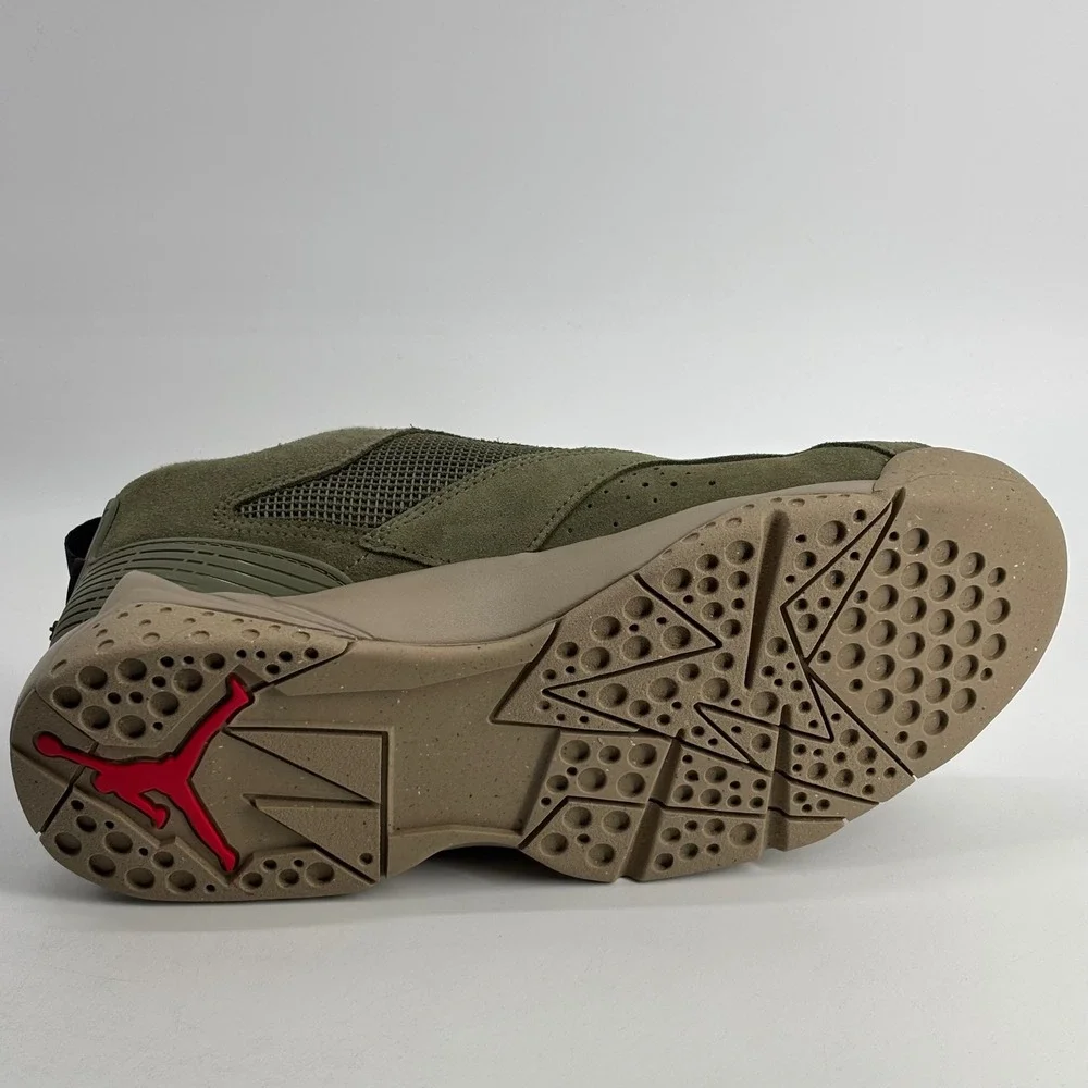 Jordan MVP 92 Mens 8.5 Medium Olive Black Khaki Suede HQ3950-201 Retro Sneakers
